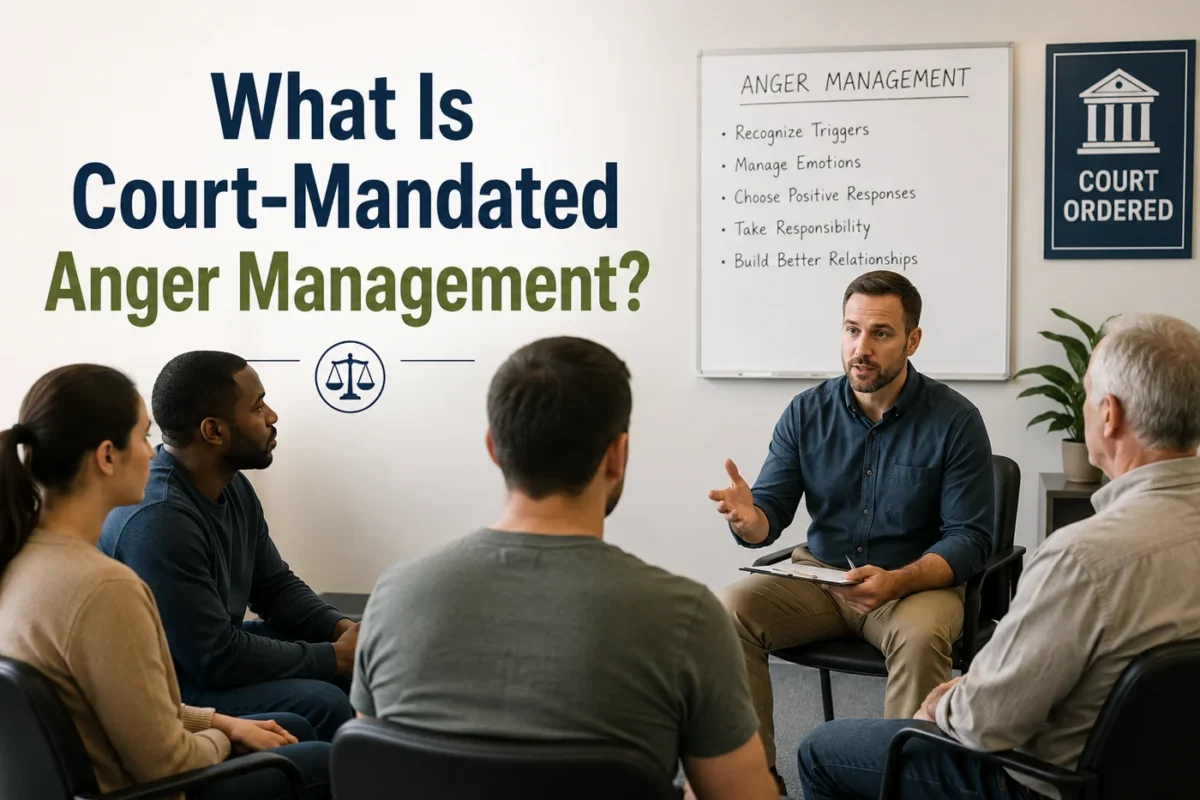 What is court-mandated anger management?