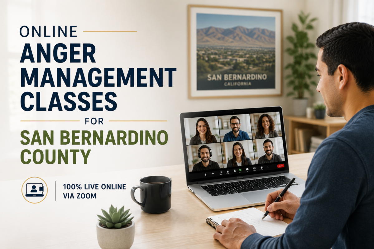 Online Anger Management Classes for San Bernardino County
