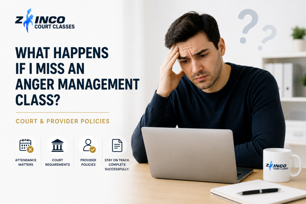 What Happens If I Miss an Anger Management Class? Court & Provider Policies