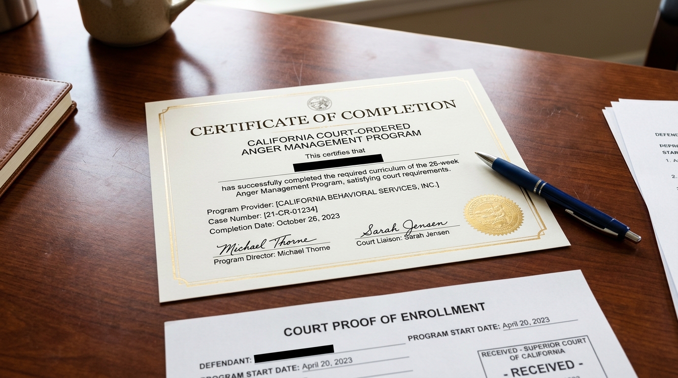Official Certificate of Completion