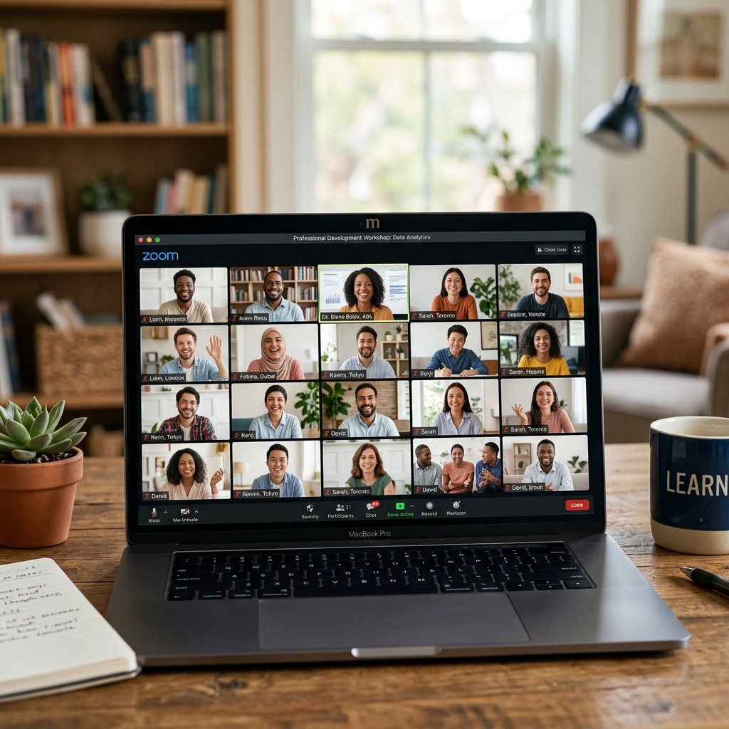 Co-ed mixed group anger management class via Zoom video call