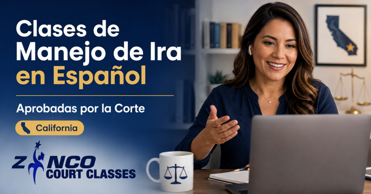 Clases de manejo de ira en español en California para requisitos de la corte